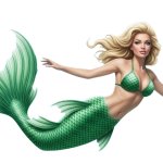 melania mermaid