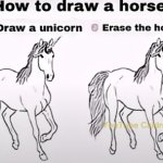 How to draw a horse