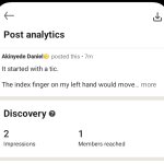 Linkedin impressions screenshot