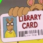 Arthur library card