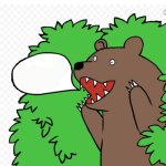 bear shouting