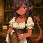 Tiefling barmaid meme