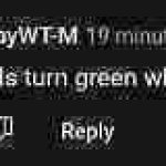 My balls turn green when I hit them meme