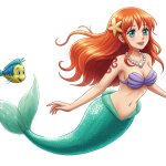 nami as ariel