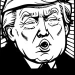 Donald Trump Drawing - Funny Face