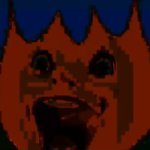 Scary firey face