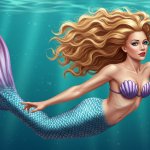 blonde mermaid