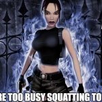 Slavic Angel of Darkness | WHEN YOU HEAR ABOUT SLAVIC LIVES MATTER; BUT YOU'RE TOO BUSY SQUATTING TO PROTEST | image tagged in slavic angel of darkness,slavic lives matter | made w/ Imgflip meme maker