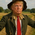 Trump the stupid scaredcrow