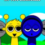 yes | MY TWO BRAINCELLS | image tagged in me and simon | made w/ Imgflip meme maker