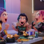 Huntrix Eating