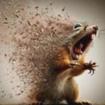 badass squirrel disintegrating