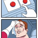 Two Buttons | :); i will upvote the first 250 comments | image tagged in memes,two buttons,comments,funny,cats,relatable | made w/ Imgflip meme maker