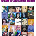 underrated anime characters bingo | UNDERRATED ANIME CHARACTERS BINGO | image tagged in dragon ball bingo,underrated anime characters bingo,character bingo,anime,underdogs,anime bingos | made w/ Imgflip meme maker