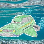 Funni Car underwater