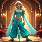 Elsa as Princess Jasmine