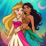 Two Different Ocean Island Princess