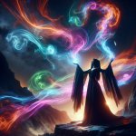Mage casting a powerful spell