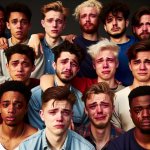 drunk proud crying boys group
