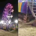 Bricks holding Ferris Wheel