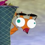 Cajun fox big ass eyes while he holding his sunglasses