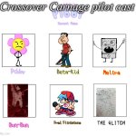Pibby Recast Meme | Crossover Carnage pilot cast | image tagged in pibby recast meme | made w/ Imgflip meme maker