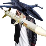Larry has a gift | WOE, FOX-3; BE UPON YE | image tagged in woe ____ be upon ye,fighter jet | made w/ Imgflip meme maker