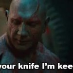 drax knife GIF Template