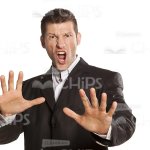 screaming business man