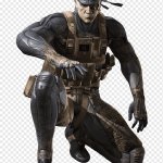 solid snake squatting