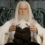 Gandalf crowning Aragorn