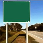 road sign