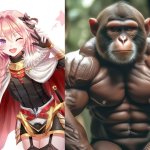 Strongest man vs Weakest monkey template