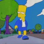 bart simpson strut