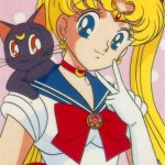 Sailor Moon and Luna