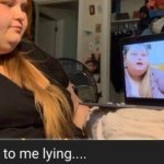 reacting to me lying