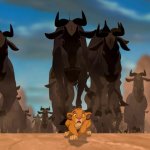 simba running meme