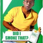Steven Urkel - Kools Cigarettes | DID I SMOKE THAT? | image tagged in steven urkel - kools cigarettes,steve urkel | made w/ Imgflip meme maker