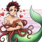 tanjiro loves his pet