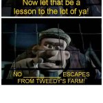 Mr. Tweedy Warns Who meme template