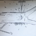 Waterjet suicide template