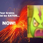 Funny volcano guava