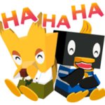 Pecola and Rudy laughing