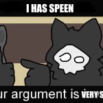 Puro got that speen (plus random tag) | I HAS SPEEN; VERY SPEEN | image tagged in puro with a spoon,puro,gacha life,oh wow are you actually reading these tags | made w/ Imgflip meme maker