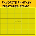 favorite fantasy creatures bingo