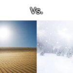 Desert vs. Snowy Forest template