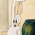 Vanishing rabbit GIF Template