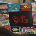 OW! MY BALLS! template