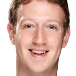 Mark Zuckerberg long neck head