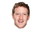 Mark Zuckerberg face head